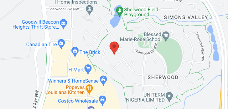 map of 422 Sherwood PL NW